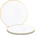 Bluesky Trading 13ft White Hammered Charger Plates Pack of 4 - Elegant