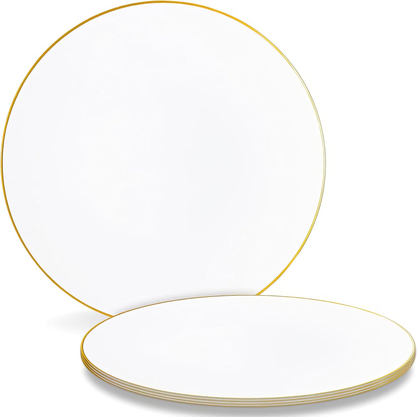 Elegant Gold Rim Charger Plates - Perfect for Events