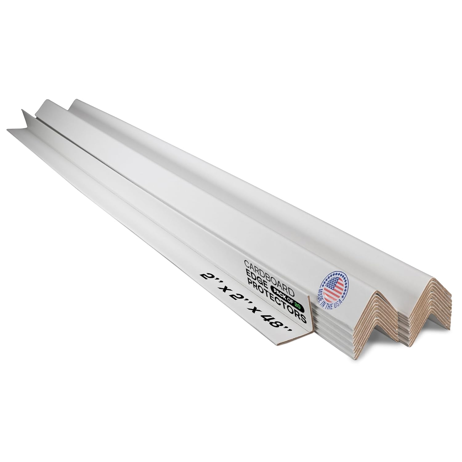 IDL Packaging 2 x 2 x 48 Cardboard Edge Protector for Shipping