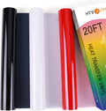 HTV Vinyl Rolls Red Black and White Heat Transfer Vinyl - 12 in x 20