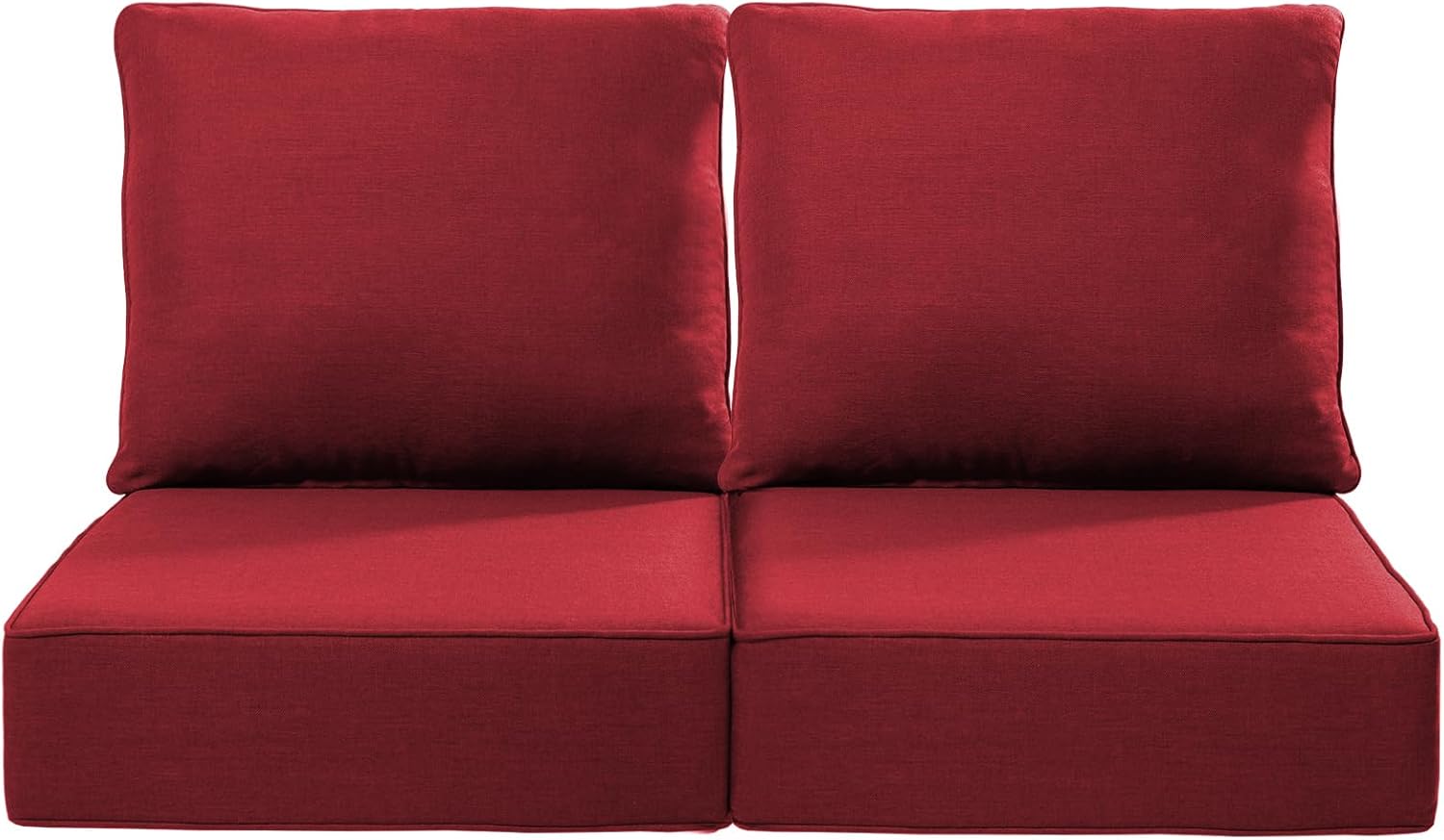 Luxury 22x24 Outdoor Seat Cushions for Patio Chairs - Set of 2