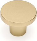 Cabinet Knobs Sandy Gold 30 Pack - Modern Round Drawer Knobs 1.18in