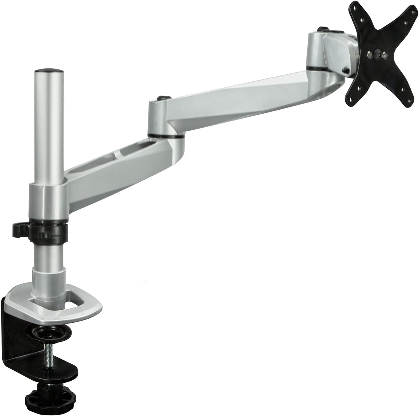 Articulating Single Arm Computer Monitor Desk Mount for 24-Inch