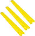 Mini Cable & Hose Protector Cord Cover - Yellow 3 Pack