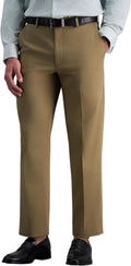 Haggar Premium No Iron Khaki Classic Fit Flat Front Pant (Style 2JQM)