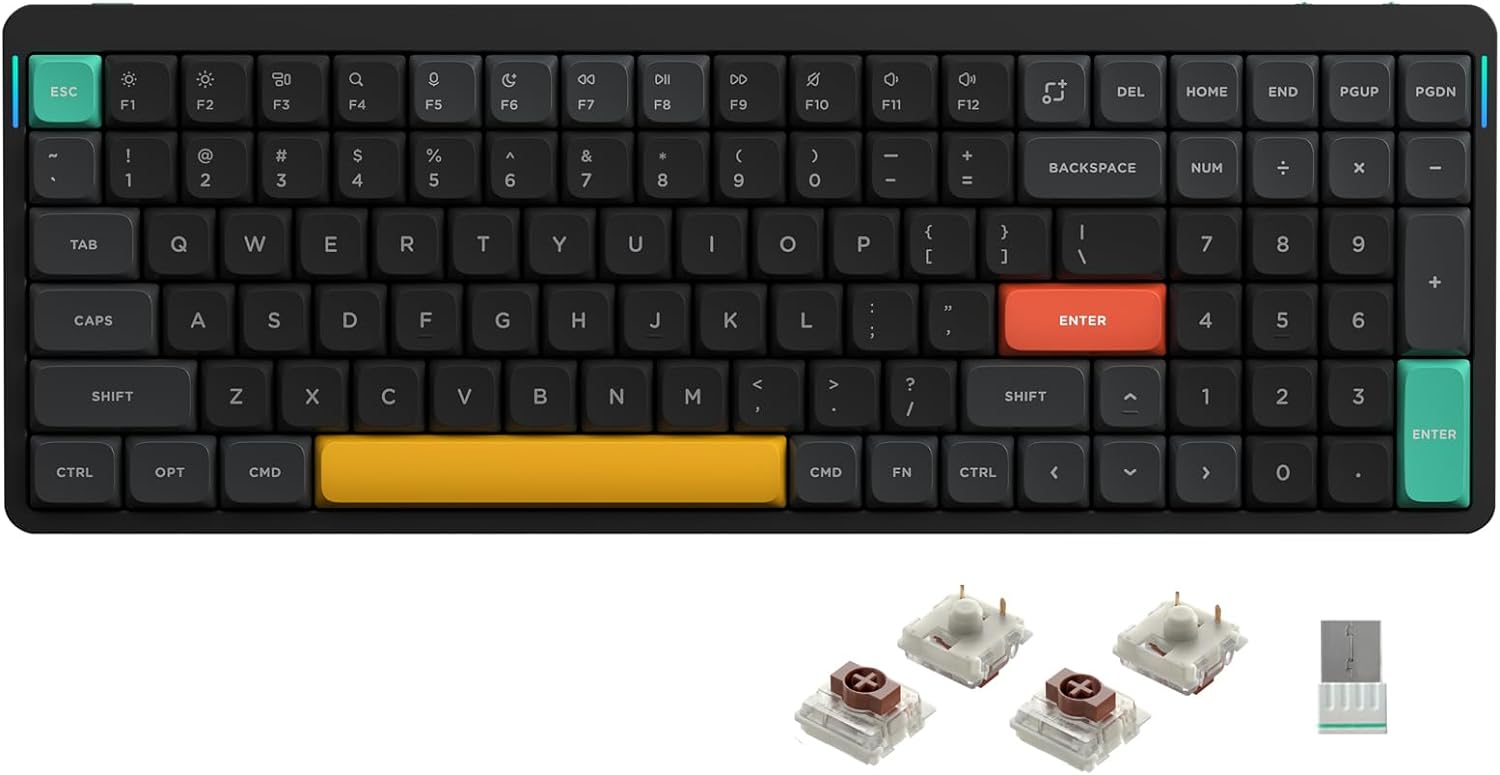 nuphy Air96 V2 Wireless Mechanical Keyboard - Lag-Free Gaming