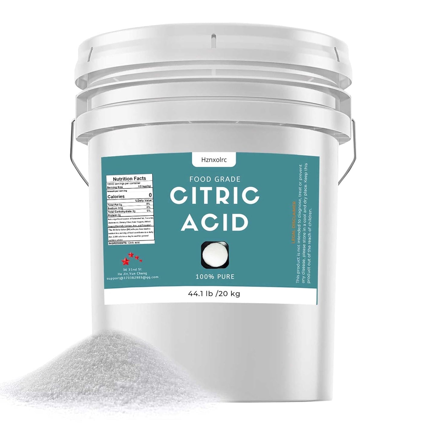 44.1 lb Citric Acid Powder for Canning and Cooking Needs