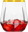 40 Pack Plastic Wine Glasses 12Oz - Unbreakable Clear Stemless Cups