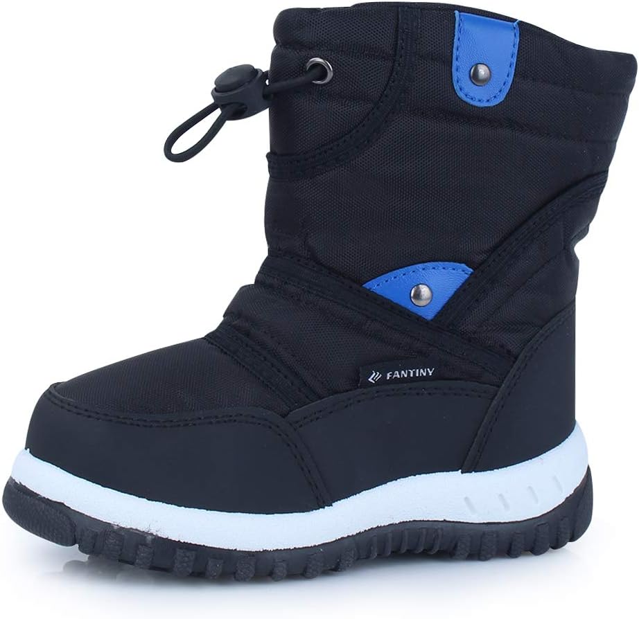 EQUICK Boys Girls Winter Boots Waterproof Lightweight Kid Snow Boots