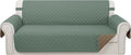 Reversible Sofa Cover Greyish Green/Taupe - Water Resistant Couch