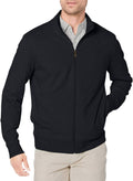 Essentials Men's Lightweight Zip-Up Sweatshirt - Cozy French Terry