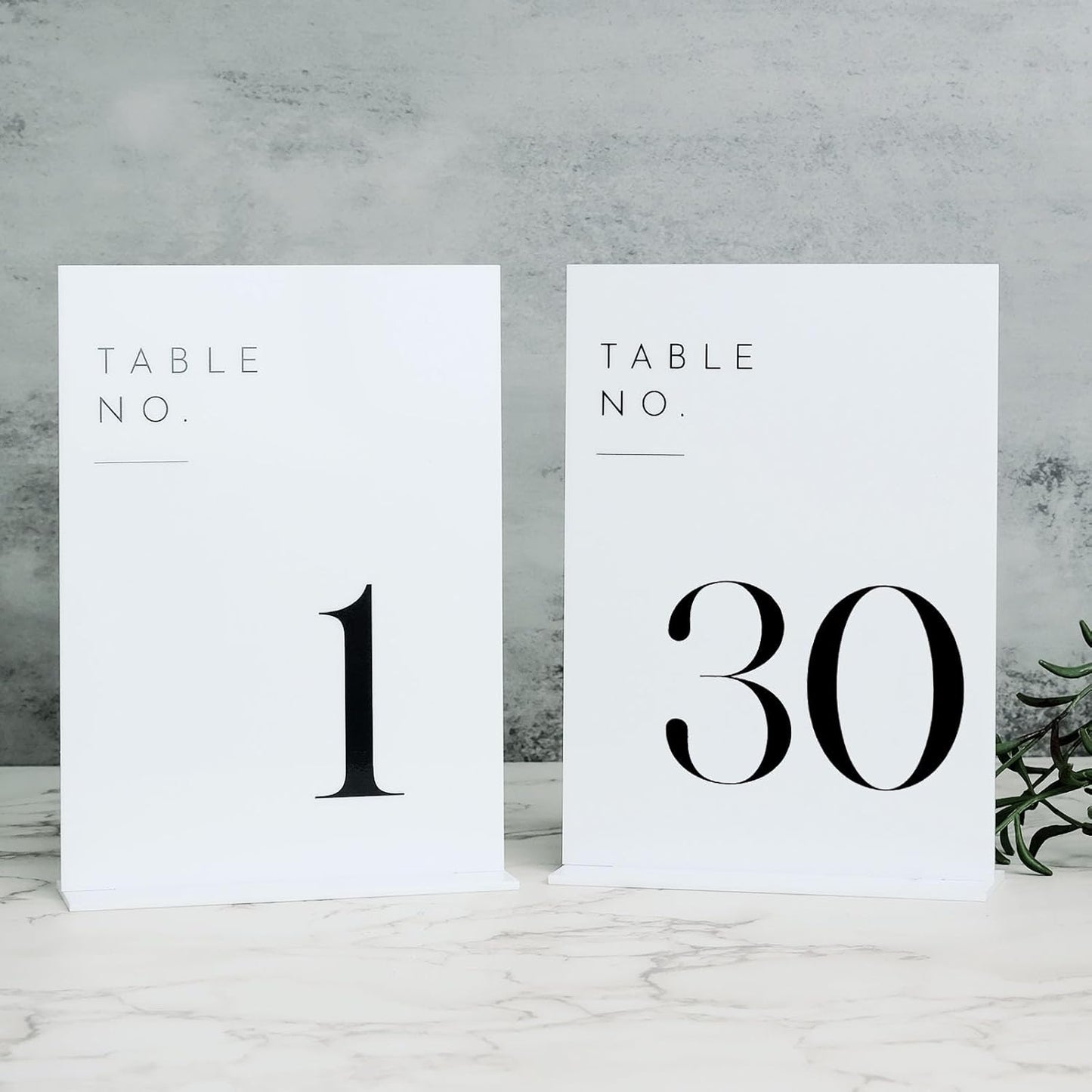 JINMURY White Wedding Table Numbers 1-30 for Elegant Events