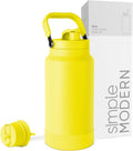 Half Gallon Trek Pivot Water Bottle Jug - Insulated 64oz Canary