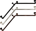1 inch Blackout Corner Curtain Rod 28-48 in - Satin Nickel