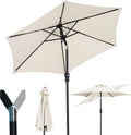 GDY 7.5Ft Patio Umbrella - Compact Shade with Tilt and Crank