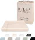 Queen Bamboo Viscose Fitted Sheet in Champagne - 18in Deep Pocket
