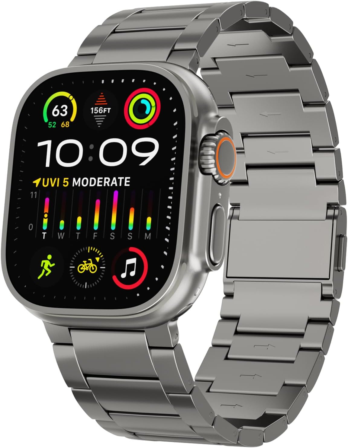 YUXUAN Magnetic Titanium Band for Apple Watch Ultra 2 - Enhanced Style!