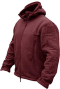 CRYSULLY Men's Military Tactical Fleece Hooded Jacket (Style X5VD)