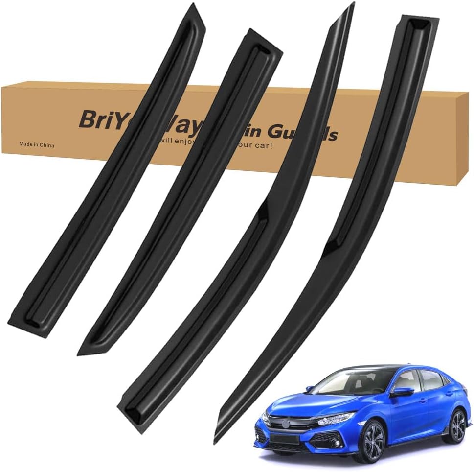 Vent Shades Rain Guards for Honda Civic 2017-2021 Accessories