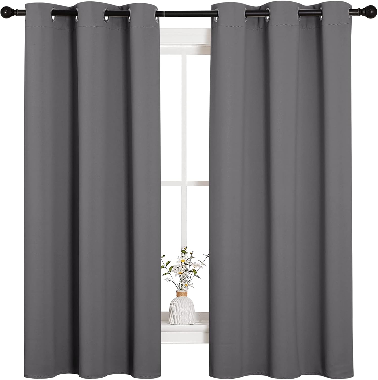 NICETOWN Grey Blackout Curtains:  Energy-Saving Sleep Solutions