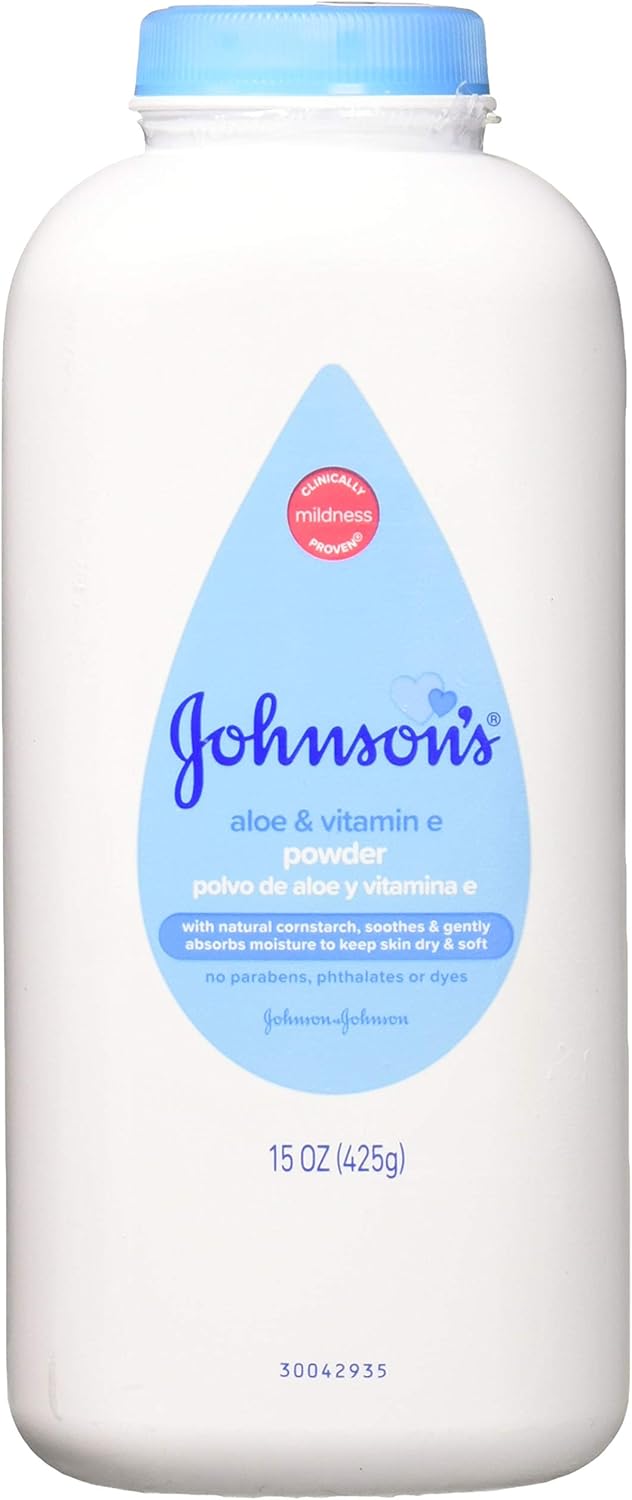 Johnson & Johnson Pure Cornstarch Baby Powder with Aloe Vera