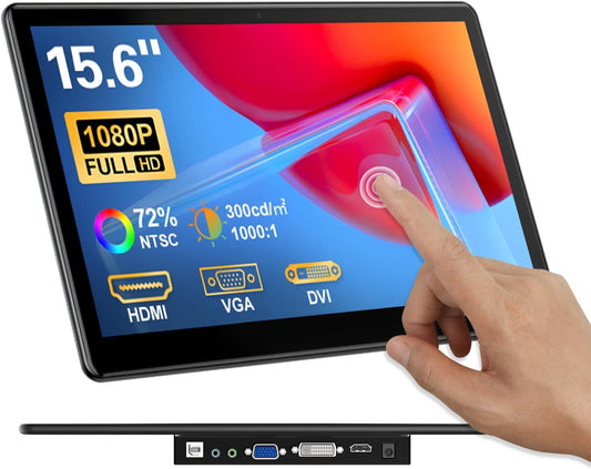 Howens 15.6 Touchscreen Monitor - FHD IPS Display
