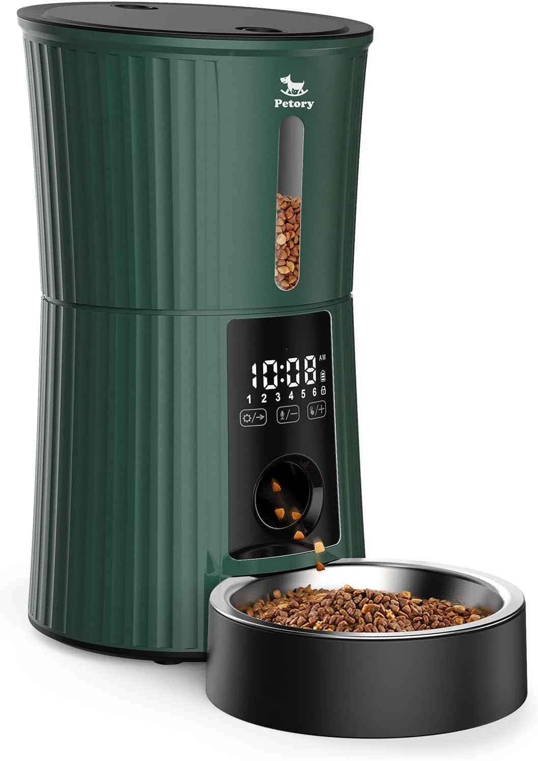 Petory Timed Automatic Cat Feeders - 4L Programmable Dispenser