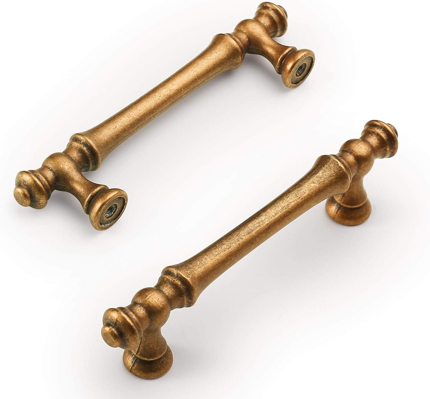 Antique Brass Cabinet Pulls 3.75 Inch for Kitchen and Bathroom