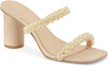 Women's Pearl Strap Chunky Heeled Sandals for Trendy Summer Look