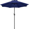 9FT Patio Umbrella with Crank & Tilt - Navy Blue Shade for Tables
