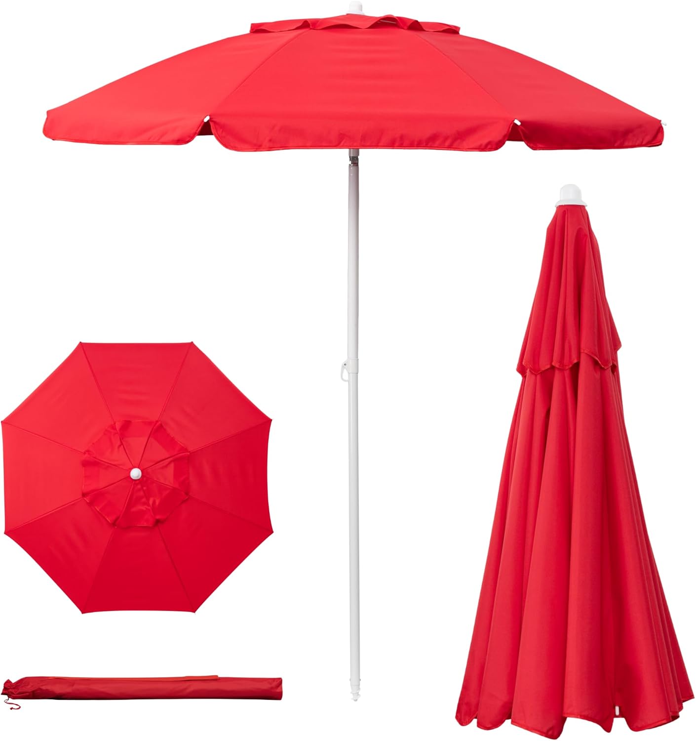 Portable Beach Umbrella with UV Protection for Outdoor Fun