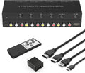 RuiPuo 4Port AV to HDMI Converter for Gaming Consoles