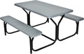Giantex Picnic Table Bench Set Outdoor - All-Weather Wood-Like Design