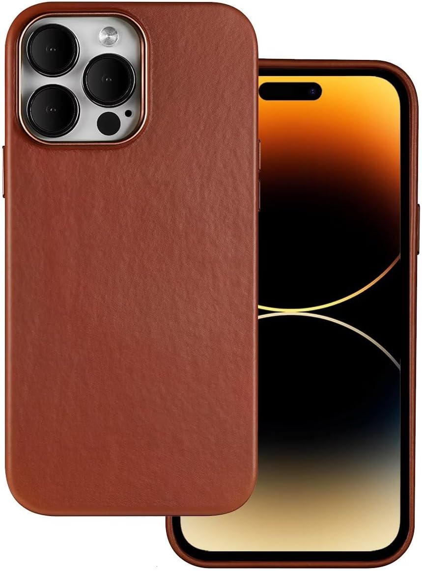 Premium Leather Case for iPhone 14 Pro Max with MagSafe Support