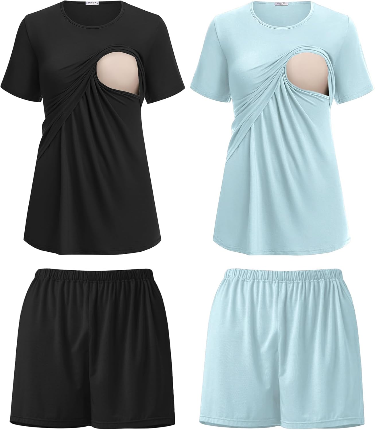 Ekouaer Women's Nursing Pajamas Set for Comfort and Style