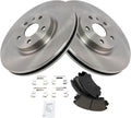 TRQ Front Brake Pad & Rotor Kit Compatible with 2011-2017 Chevrolet