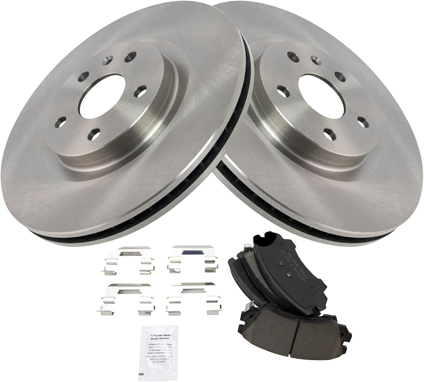 TRQ Front Brake Pad & Rotor Kit for 2011-2017 Chevrolet Caprice