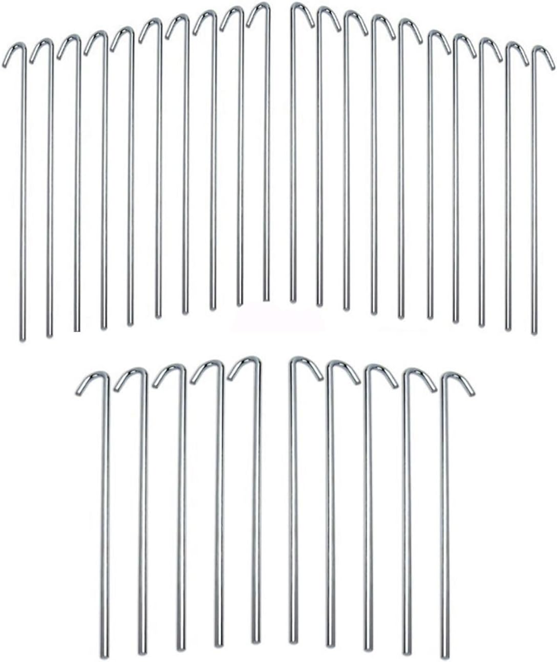 Secure Your Tent with 9 Galvanized Steel Pegs