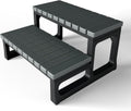 Hot Tub Steps Grey Spa Steps for Round or Straight Sided Spa - Safe