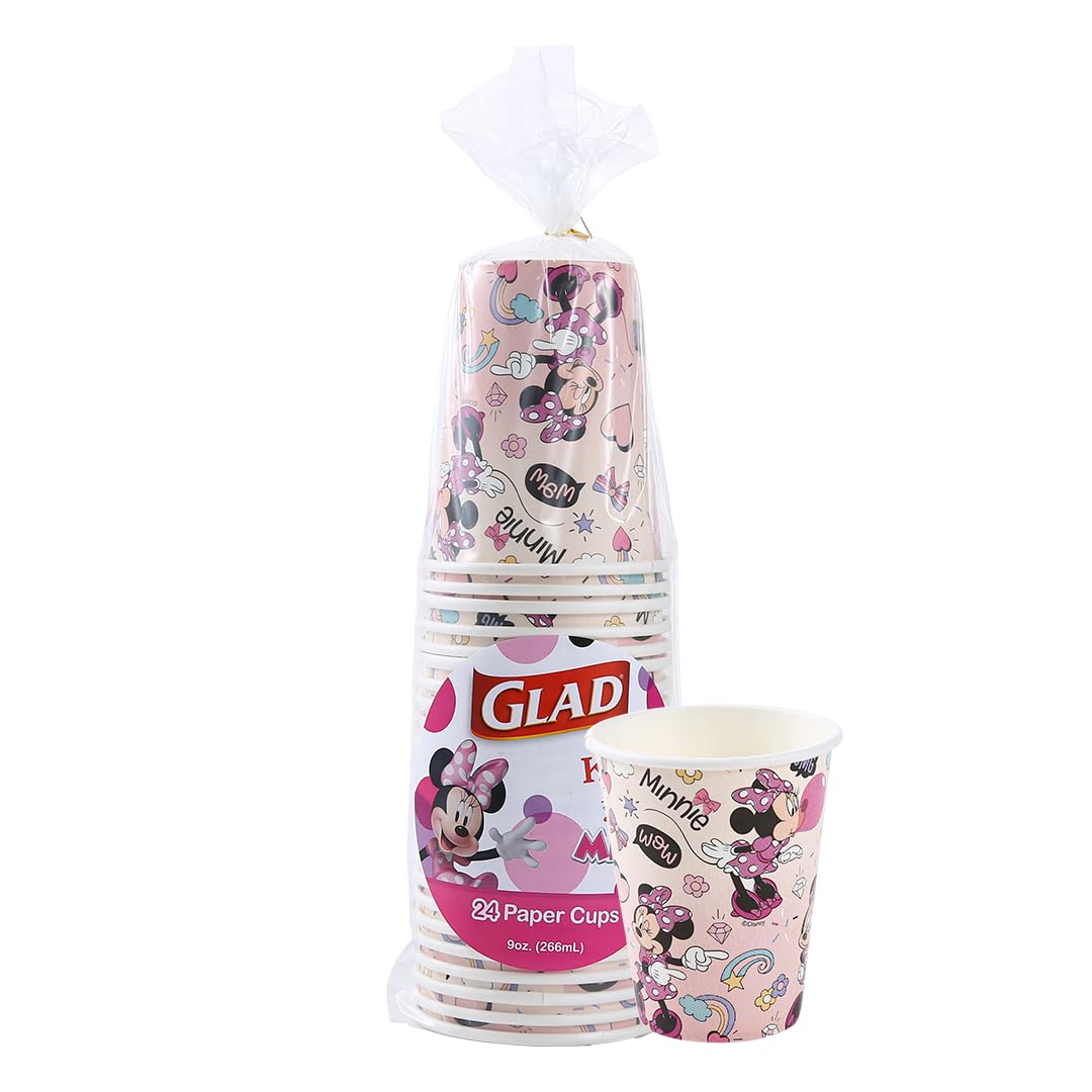 Mickey & Friends Pink Polka Dot Cups - 24 Count