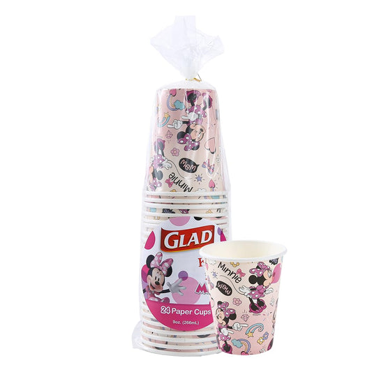 Mickey & Friends Pink Polka Dot Cups - 24 Count