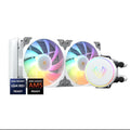 Vetroo V240 White Liquid CPU Cooler 240mm - Quiet RGB Cooling