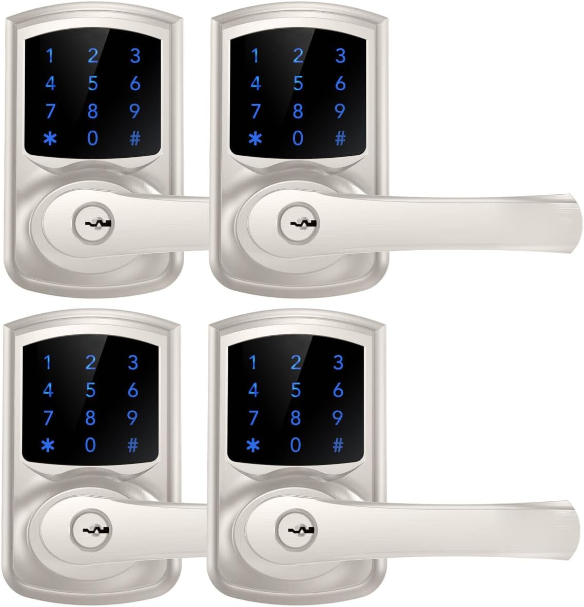 Keyless Entry Door Lock with Keypad and Handle for Front Doors