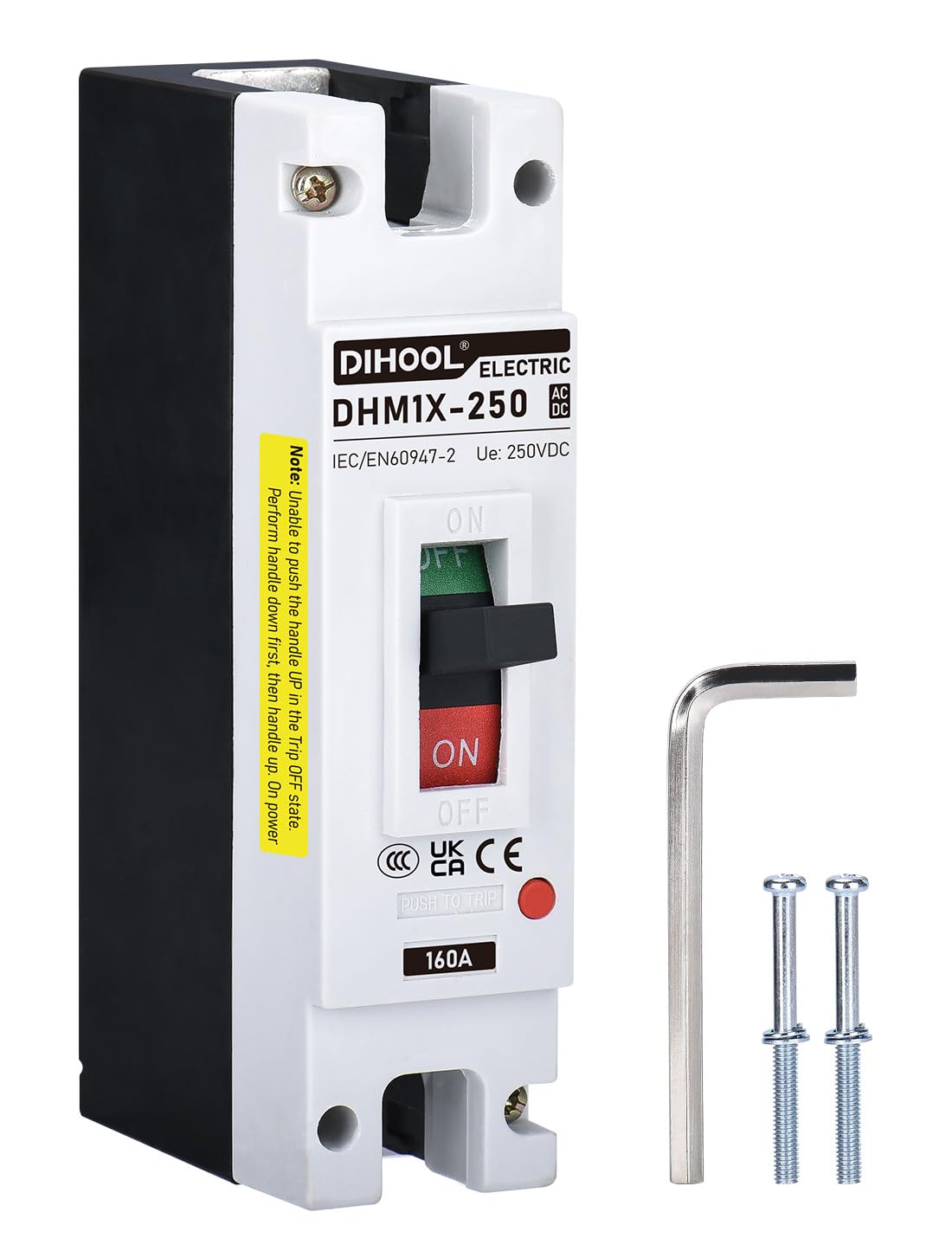 DIHOOL 160 Amp DC Circuit Breaker for Car RV Marine and More