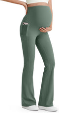 Maternity Flare Leggings for Women - BareFeel OverBelly Pockets