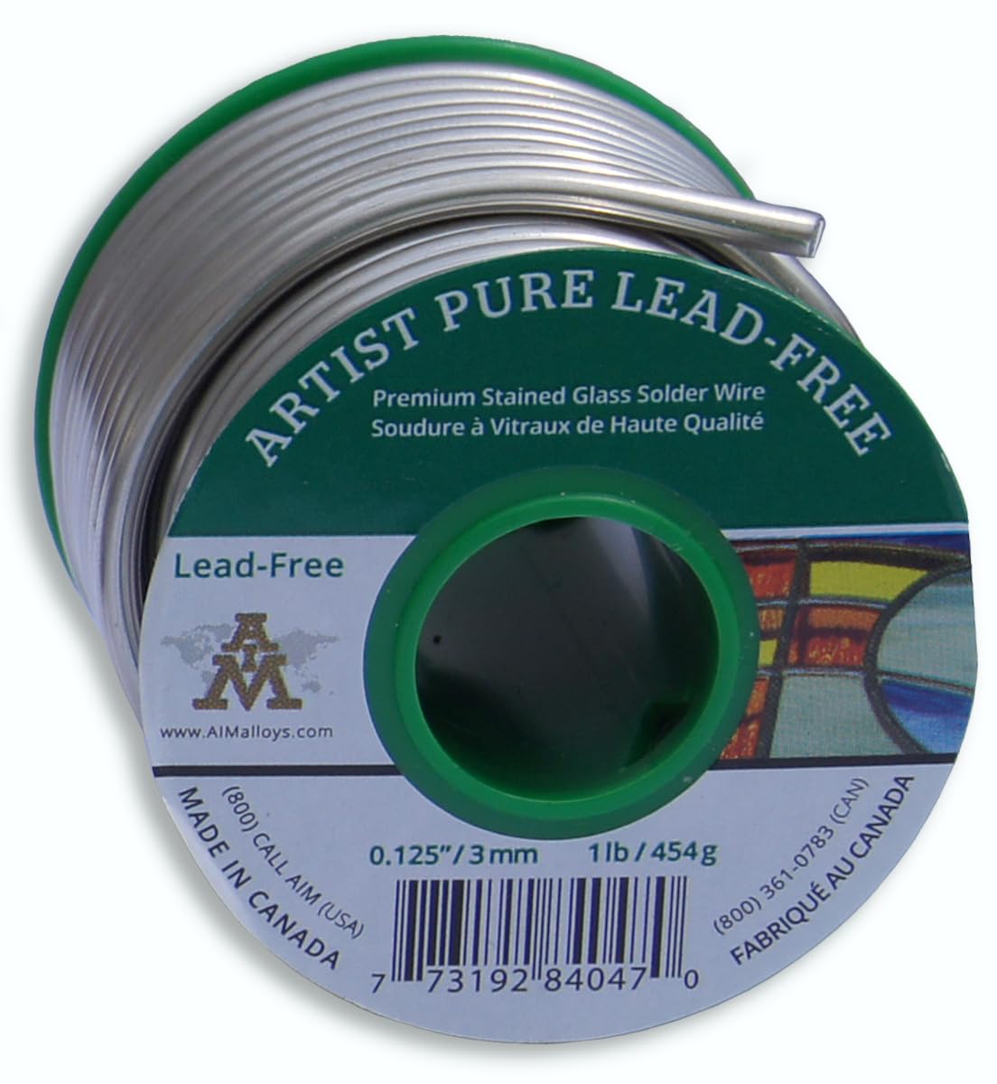 AIM Artist Pure Lead-Free Stained Glass Solder for Crafts