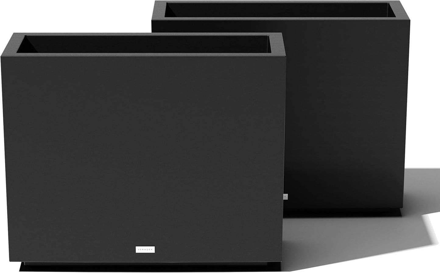 Veradek Block Series Span Plastic Planter for Indoor Outdoor Use