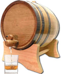 5 Gallon Oak Aging Barrel with Stand, Bung and Spigot - Home Aging
