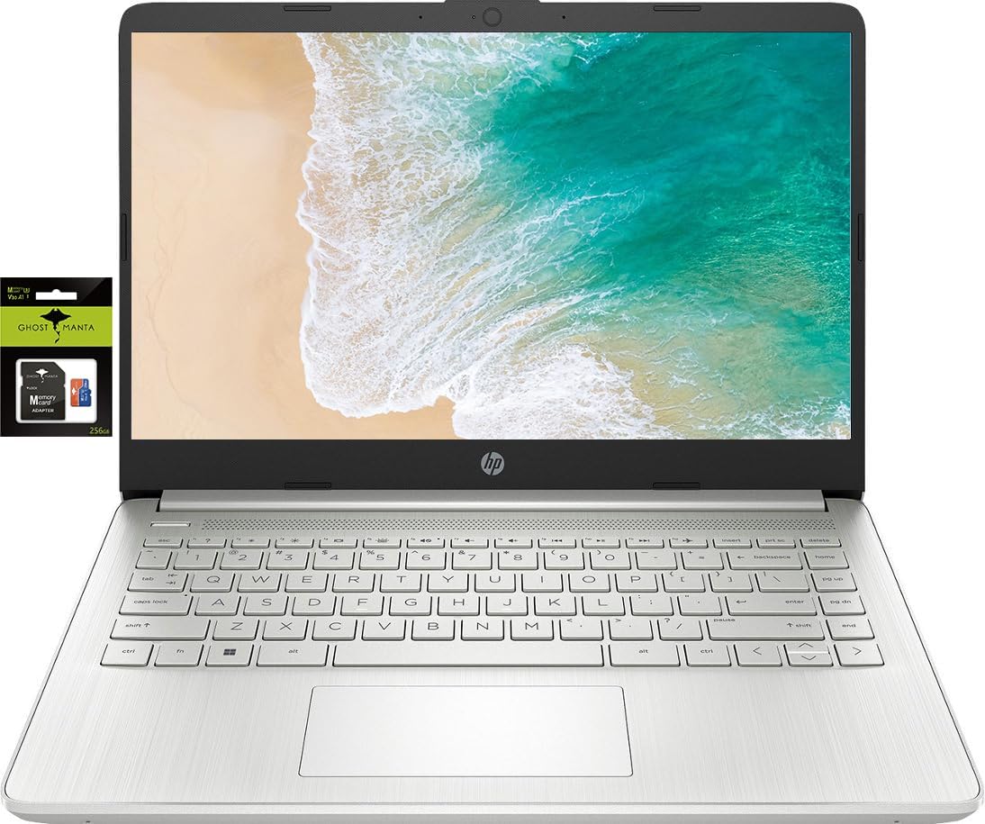 HP 14 Ultralight Laptop: Powerful Quad-Core, 16GB RAM, 384GB Storage