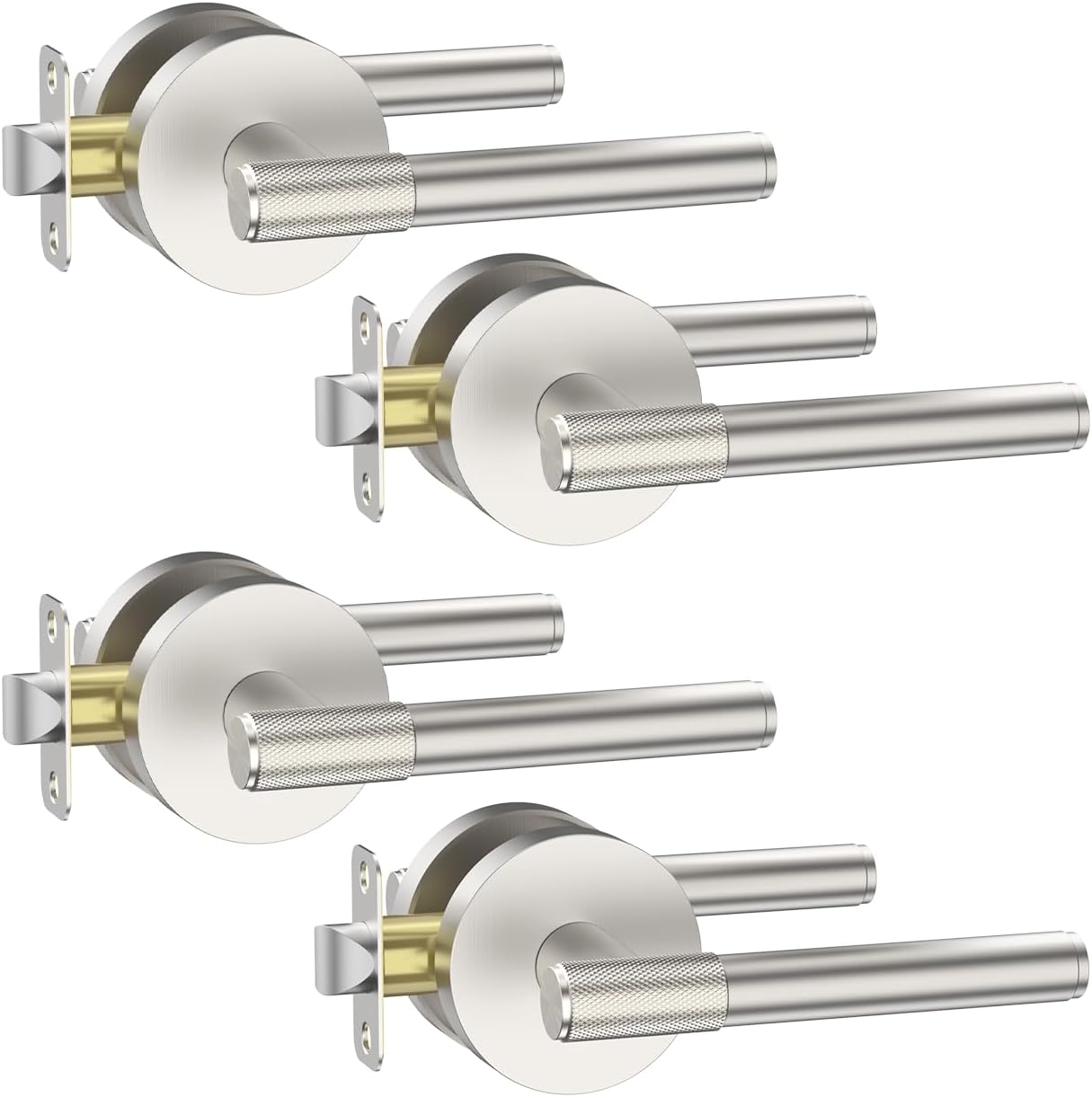 Passage Brushed Nickel Door Handles for Stylish Home Access